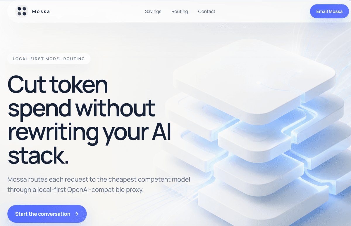 Mossa website preview