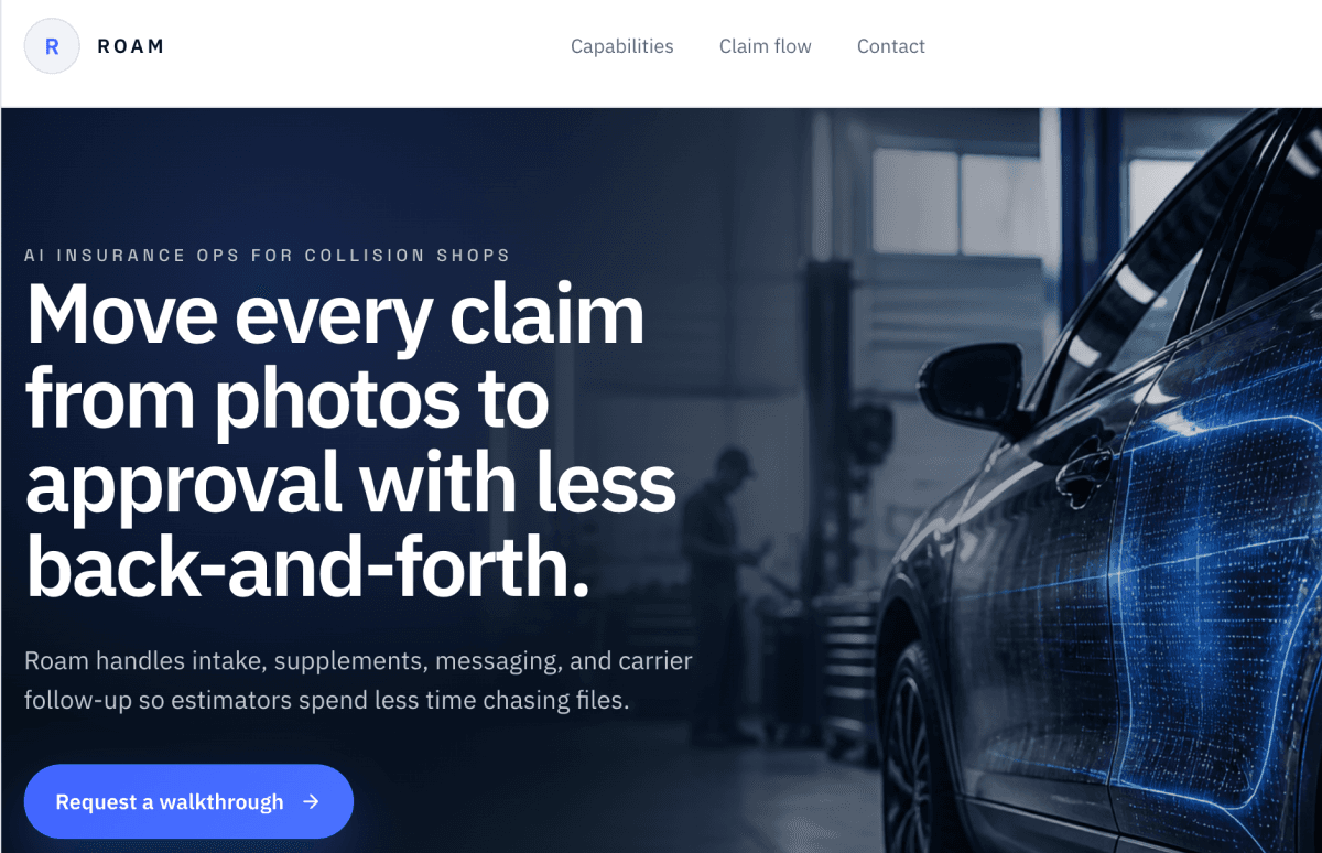 Roam website preview